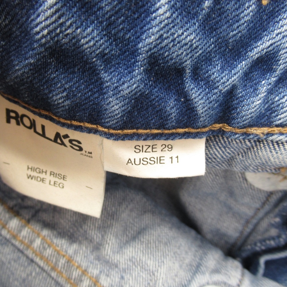 ROLLA'S Sailor Wide Leg Jeans - Ashley Blue - Picture 11 of 12